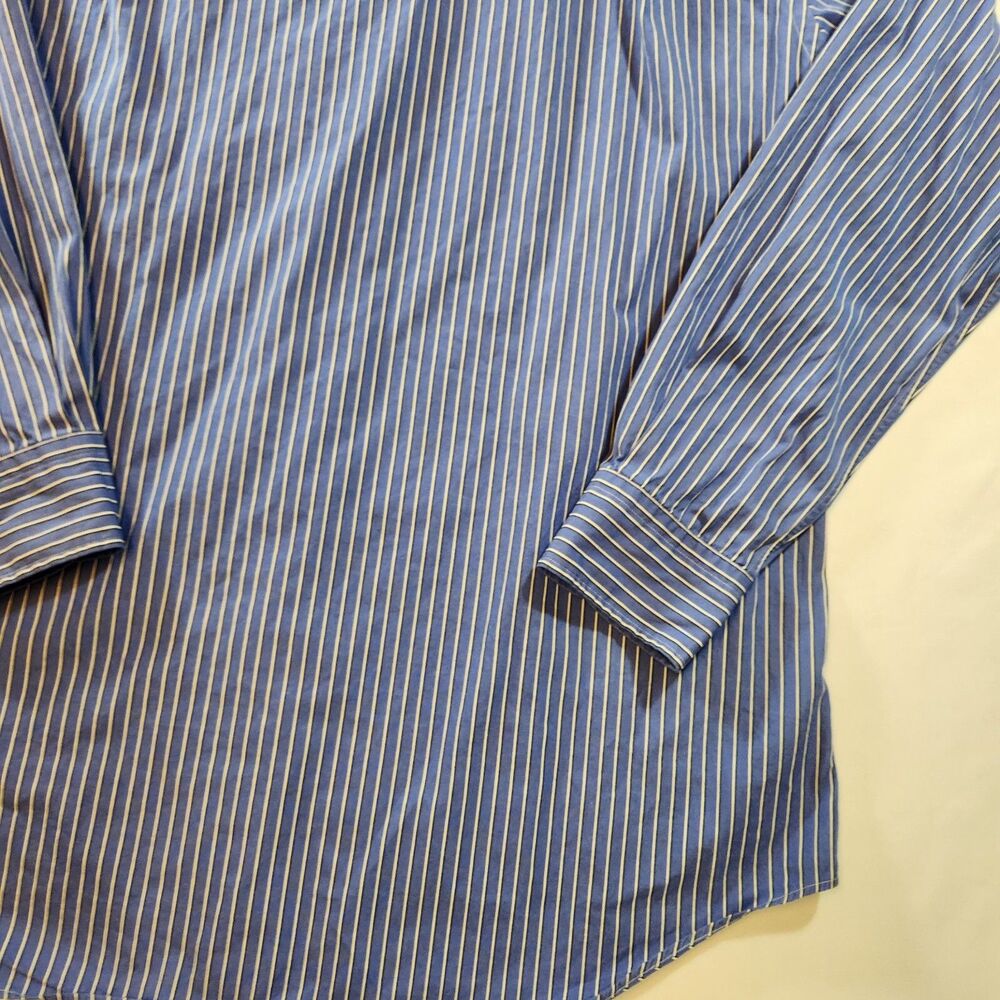 Polo Ralph Lauren Mens Button Shirt Size Large Blue Black White Stripes - Picture 8 of 14